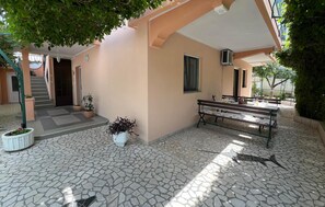 outside