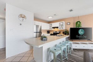 Fully Equipped Kitchen with Additional Seating