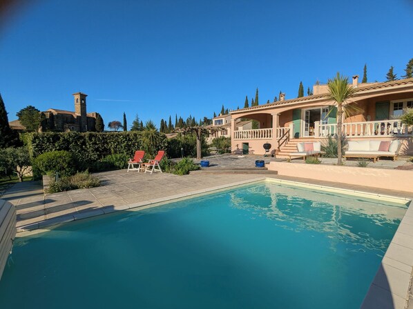 Pool and terraces.