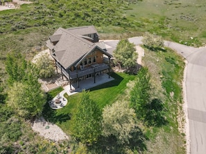 Aerial view of home