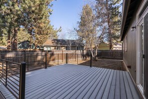Enjoy some fresh air on the spacious deck.