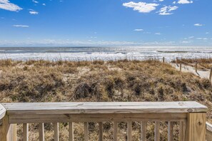 View of the ocean from the deck