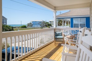 Ocean View Front Porch Kure Beach