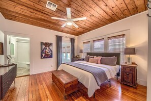 Master bedroom with king bed