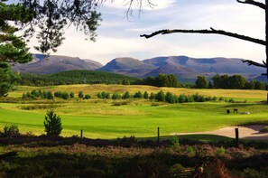 Dalfaber Golf course close to property 