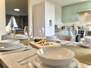 Inviting kitchen and dining area for meals and gatherings