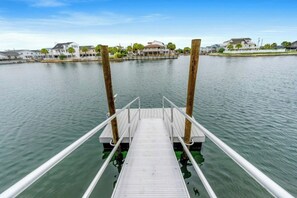 Try your luck at fishing from the floating dock.