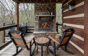 Main Level Deck Fireplace