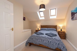 Top floor double bedroom with walk-in wardrobe