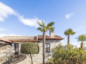 Himmel, Blau, Die Architektur, Wohngebiet, Zuhause, Estate, Steinwand, Villa, Landscaping
