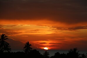 One of many stunning Zanzibari sunsets, captured from the balcony