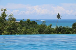 Infinity pool connecting you to the ocean