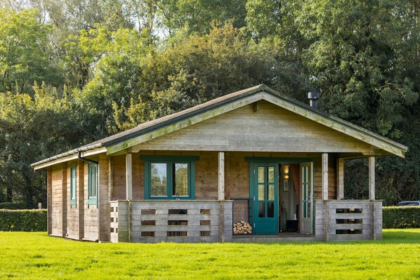 Iris Lodge has its own veranda and large shared green space