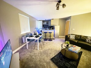 "Where cozy meets colorful! Game nights and movie marathons are always better with a splash of color!