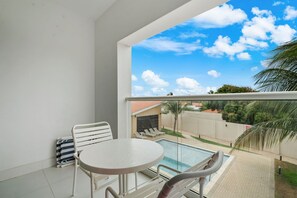 Pool view from the private balcony