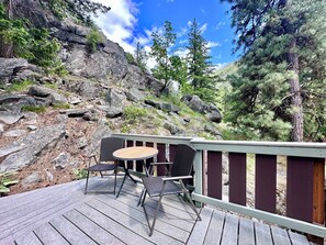 Upper Deck Sitting Area by the hot tub