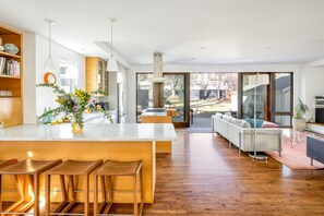 Kitchen and living area