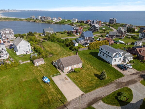 Gorgeous Matunuck Point - with water in every direction.