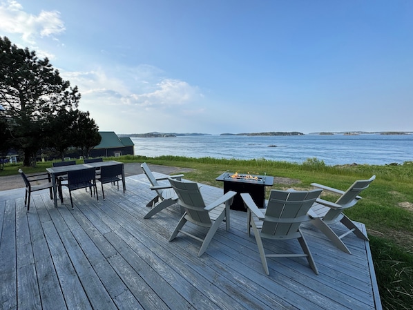 Spend all day on the deck enjoying the 180 degree view of The Passamaquoddy Bay