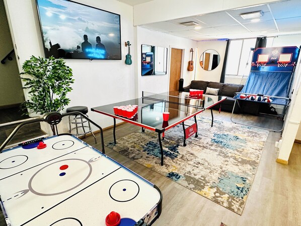 Game room can be set up uniquely for each group. Just let us know what you like!
