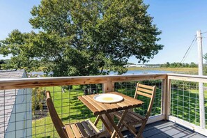 Breathe in the fresh air and soak in the marsh views from the decks