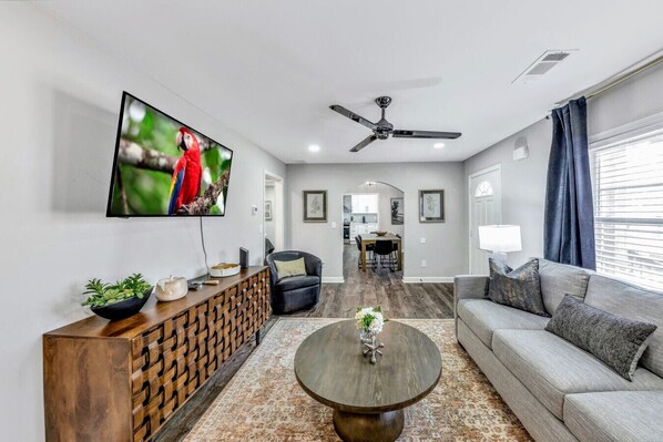 Living Room with Smart TV