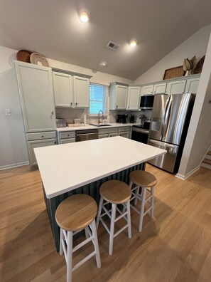 Fully renovated and equipped kitchen ready for your delicious homemade meals