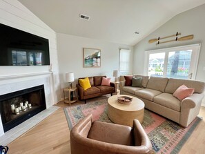 Relax in the comfortable living room (couch has a queen pull out bed)