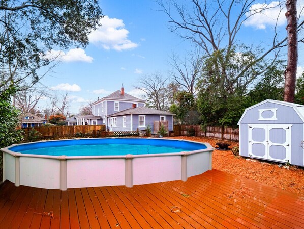 Sunny days and cool nights await! ☀️  Perfect backyard escape. #SummerVibes
