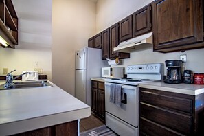 A fully stocked kitchen is at your disposal when you're not out enjoying the local culinary delights.