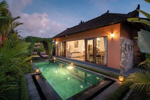 Front of property – evening/night