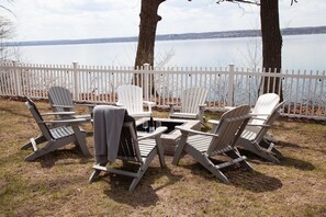 S'mores and stories by the fire, just steps from the lake.