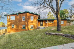 Our spacious and unique 4-bedroom, 3-bathroom home with 2 living spaces, a fully stocked kitchen, formal dining, and 3 patio spaces. 