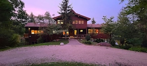 Lake House at dusk