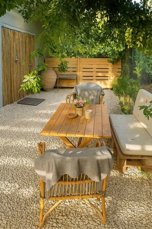 Enjoy the leisure of our exterior sitting area