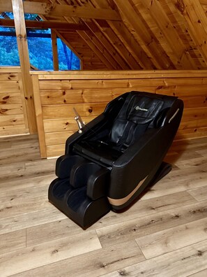 Relax in the massage chair