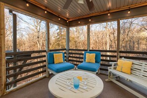 Enjoy the warm breezes this summer free from bugs on the screened in porch