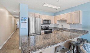 View of the kitchen 