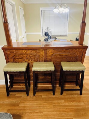 Additional seating for meals.