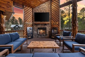 Enjoy time on the back deck