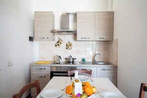 Kitchen and dining area