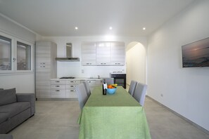 Kitchen and dining area