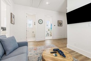 Living room 2: Smart TV, sleeper sofa, central heating with A/C, upper floor