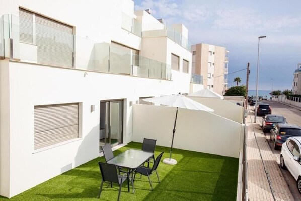 Outdoor dining area