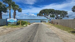 Boat Ramp at the end of the street.