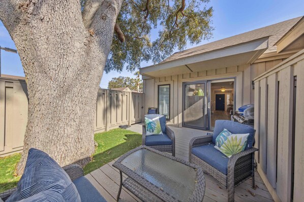 Breathe in the fresh air on the patio