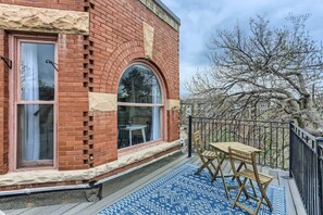 Communal patio space to enjoy fresh air and the beautiful views of Denver
