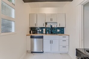Pristal windows add to the unique beauty of this unit