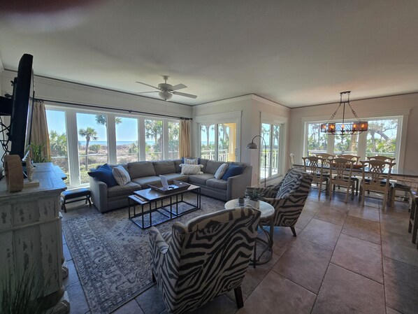 Two walls of windows to enjoy the view!
