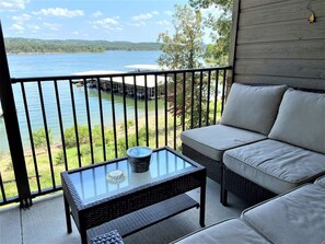 Private Deck overlooking Lake